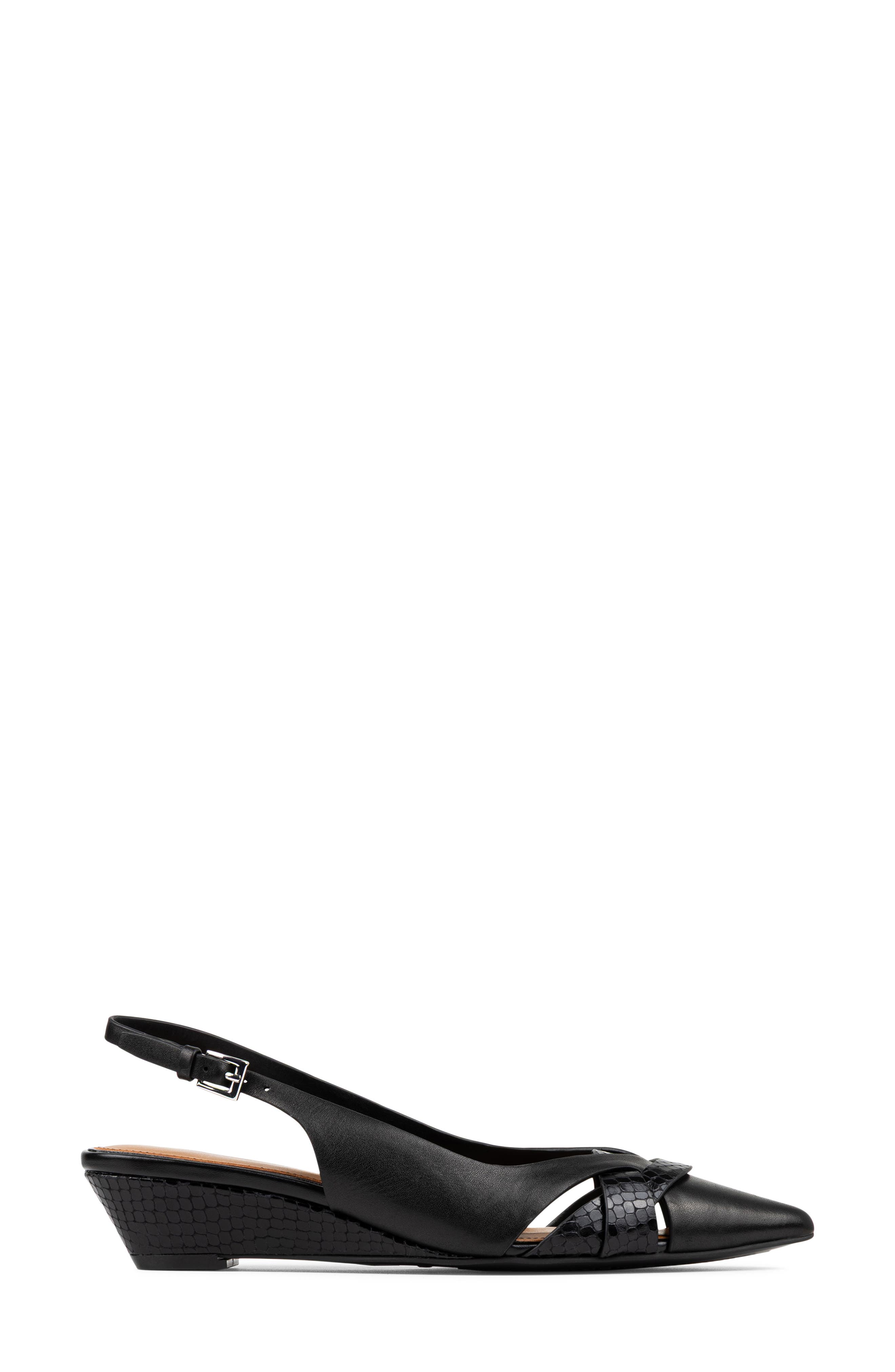 Donald Pliner Barbee Slingback Wedge Pump, Alternate, color, Black