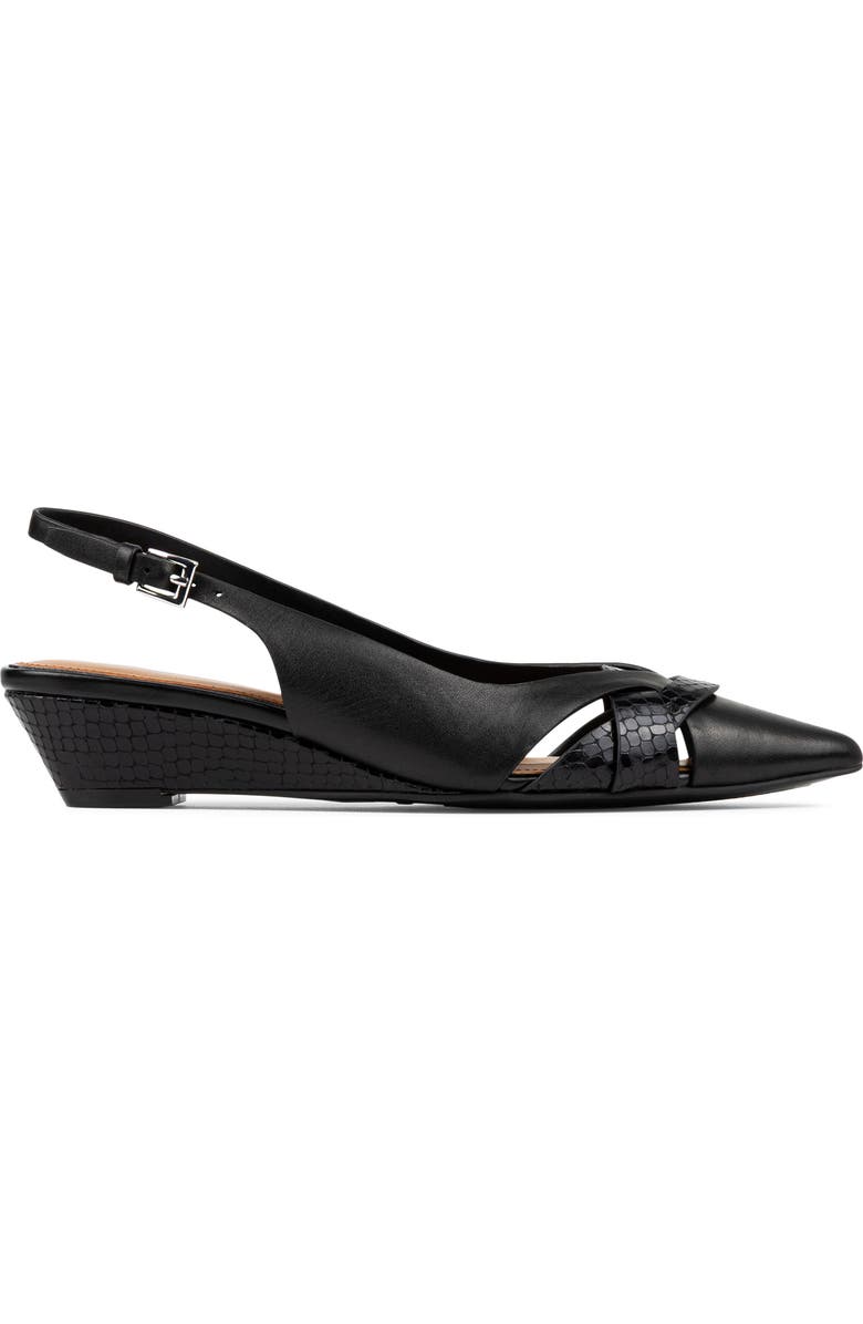 Donald Pliner Barbee Slingback Wedge Pump, Alternate, color, Black