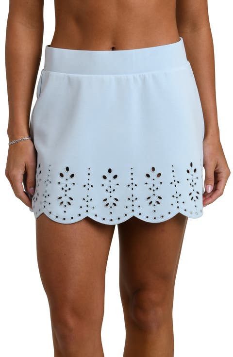 Cloudset Eyelet Detail Miniskirt
