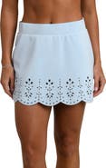 La Blanca Cloudset Eyelet Detail Miniskirt