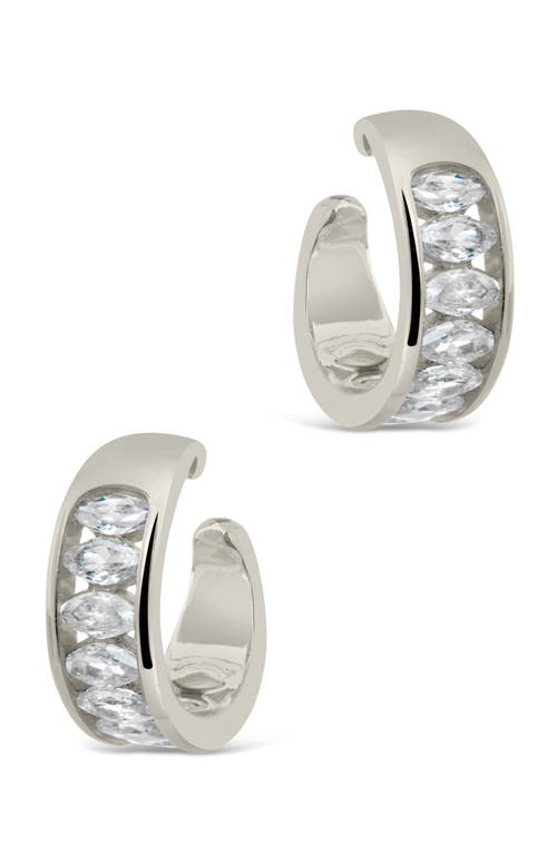 Sterling Forever Mira Cz Ear Cuff Set Earrings