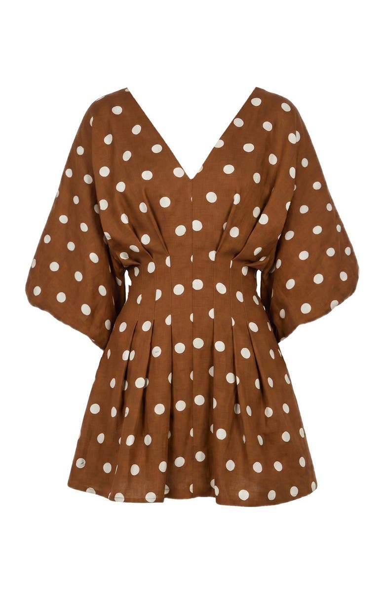 NICHOLAS NICOLINE DRESS, Alternate, color, Spice Ivory Polka Dot