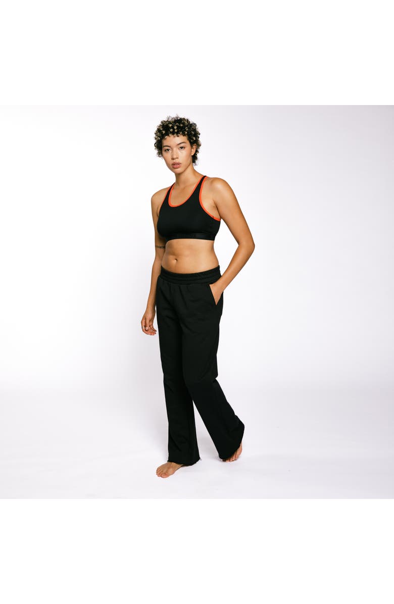 TomboyX French Terry Flare Pant, Alternate, color, Black