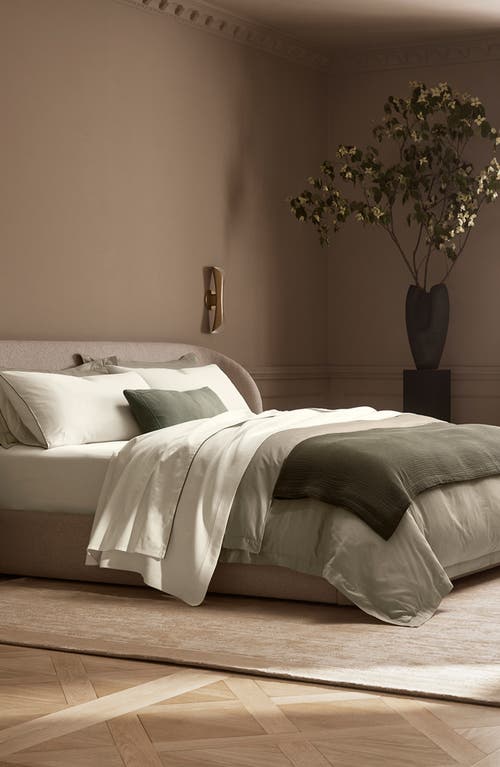 Boll & Branch Signature Piped Edge Sheet Set In Neutral