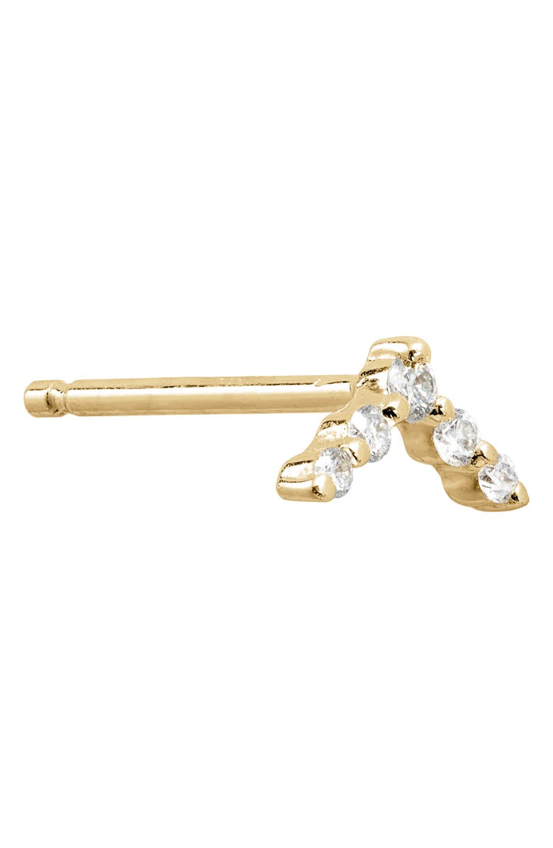 Bony Levy Chevron Diamond Stud Earrings, Alternate, color, 