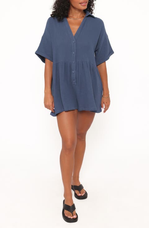 Winny Crinkle Cotton Romper