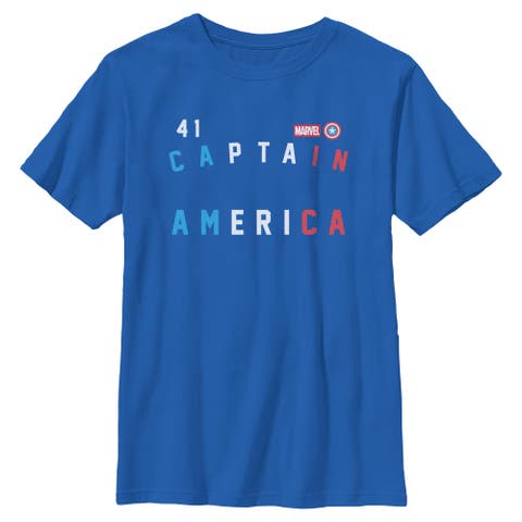 Boy's Marvel Forty One Captain  Graphic T-Shirt