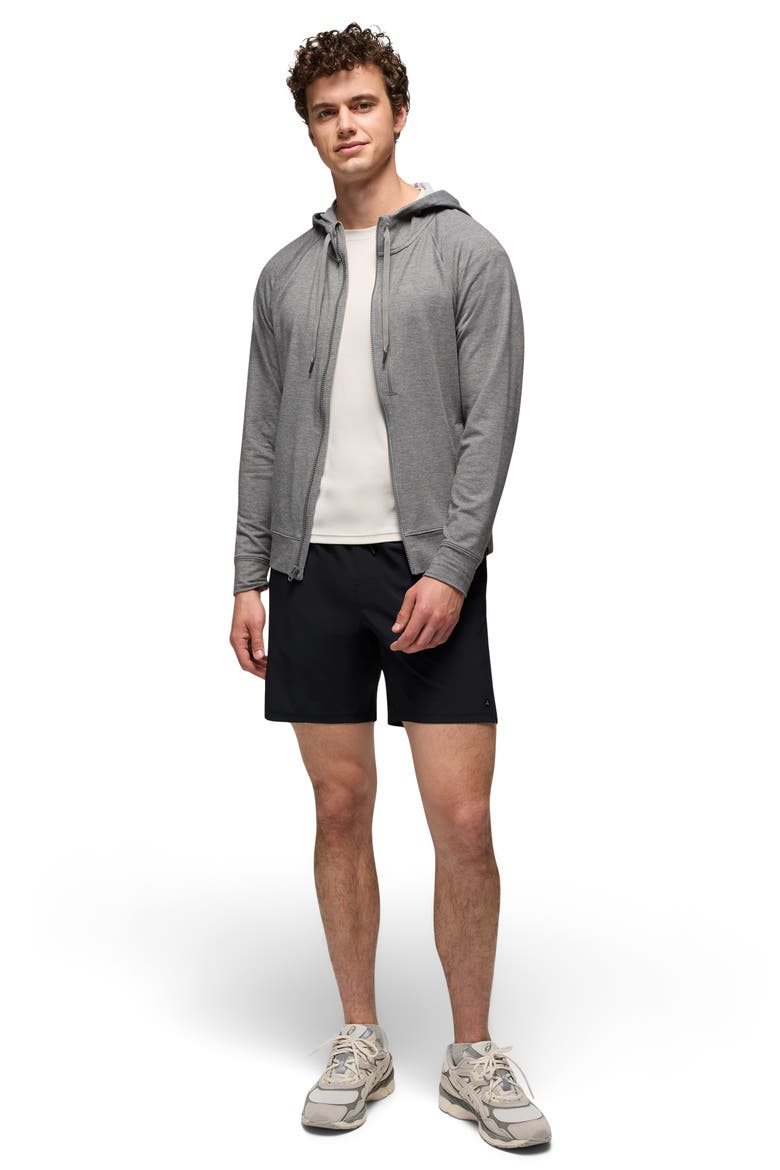 Discovery Trail Drawstring Shorts, Alternate, color, BLACK