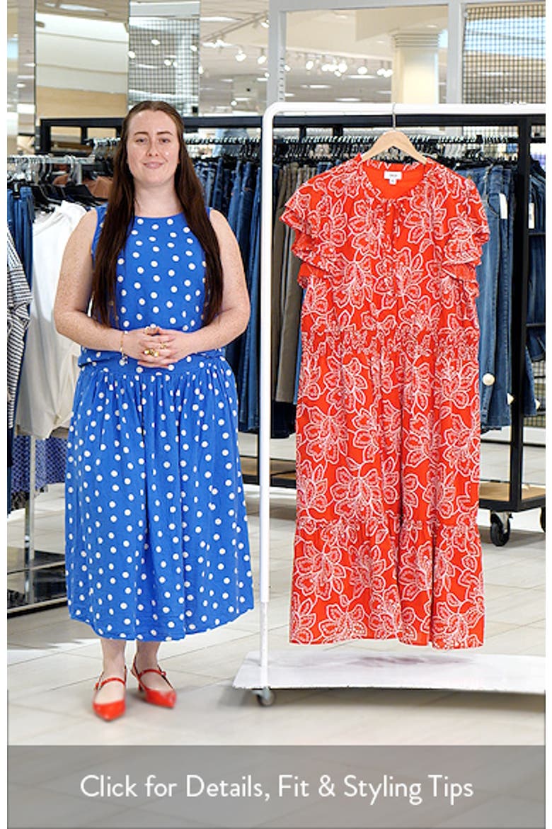Floral Eyelet Lace Midi Dress video