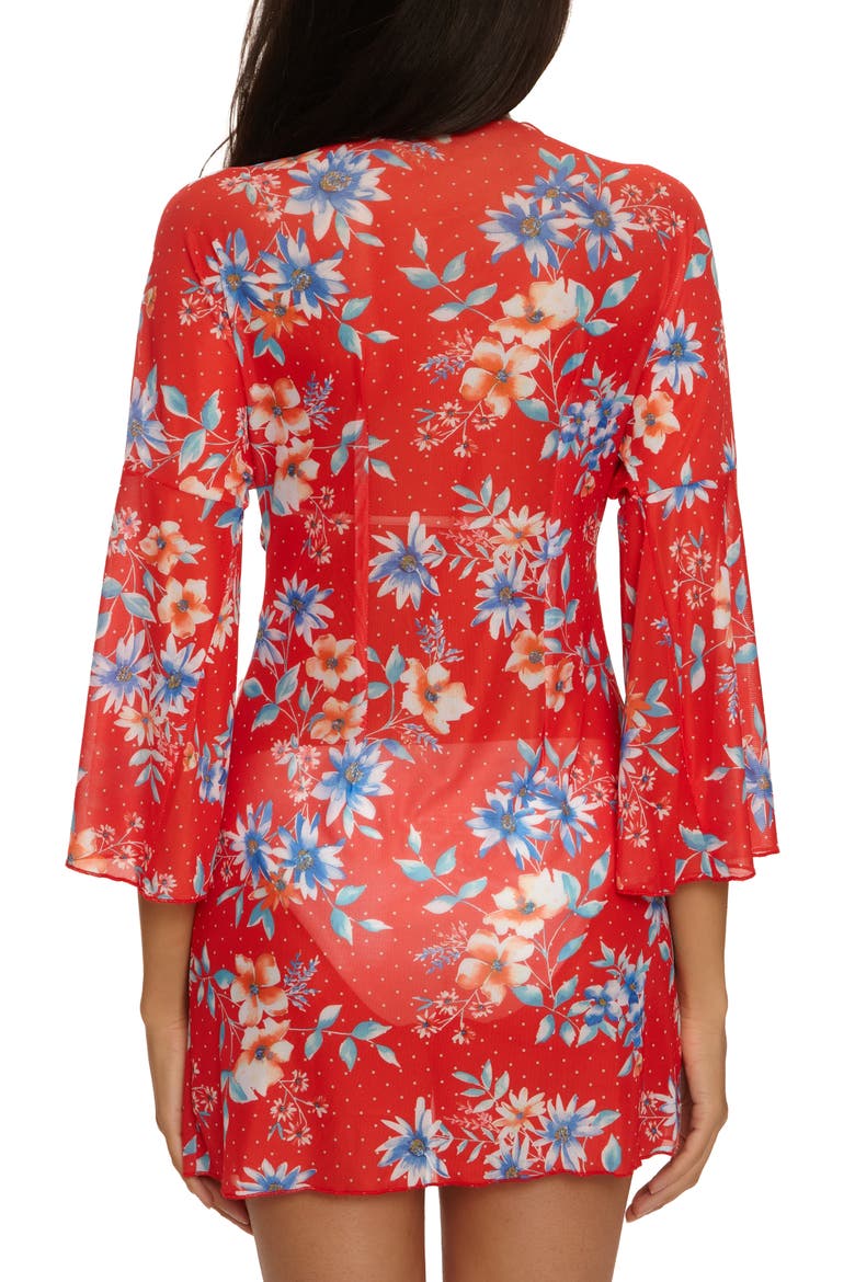 Countryside Floral Convertible Mesh Cover-Up, Alternate, color, RED MULTI