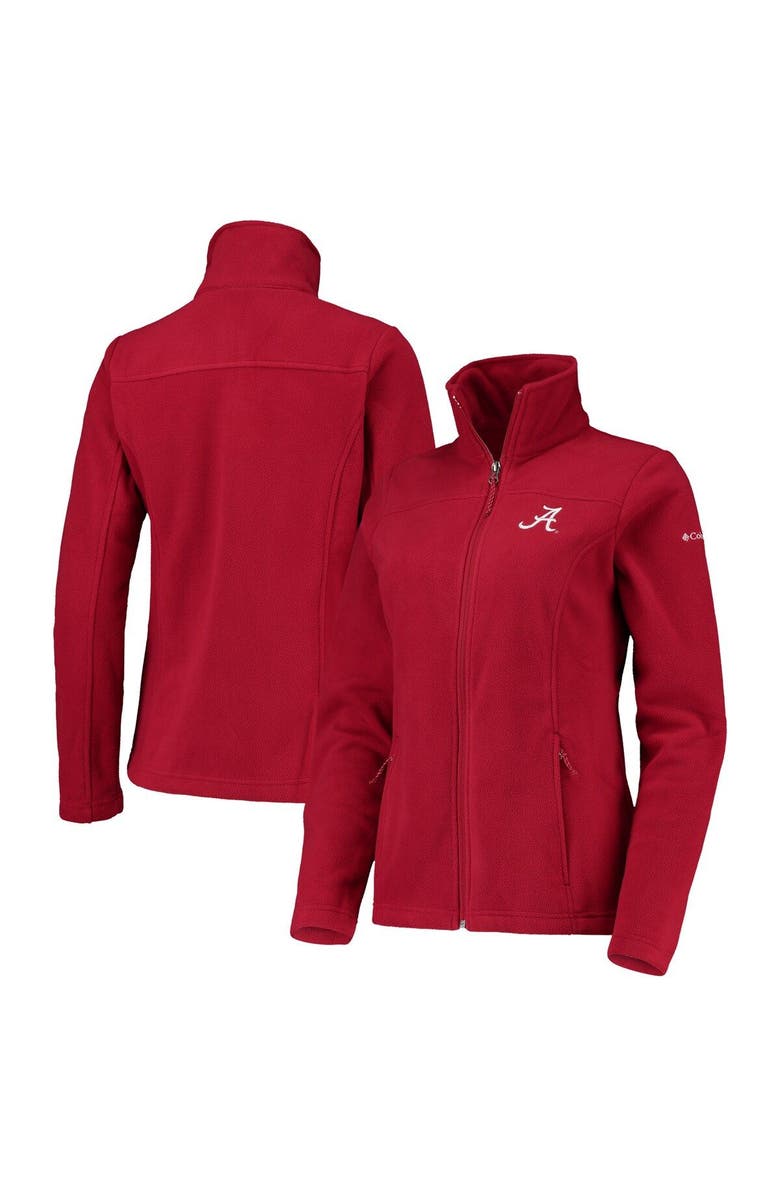 Columbia Women's Columbia Crimson Alabama Crimson Tide Give & Go II Fleece Full-Zip Jacket, Main, color,
