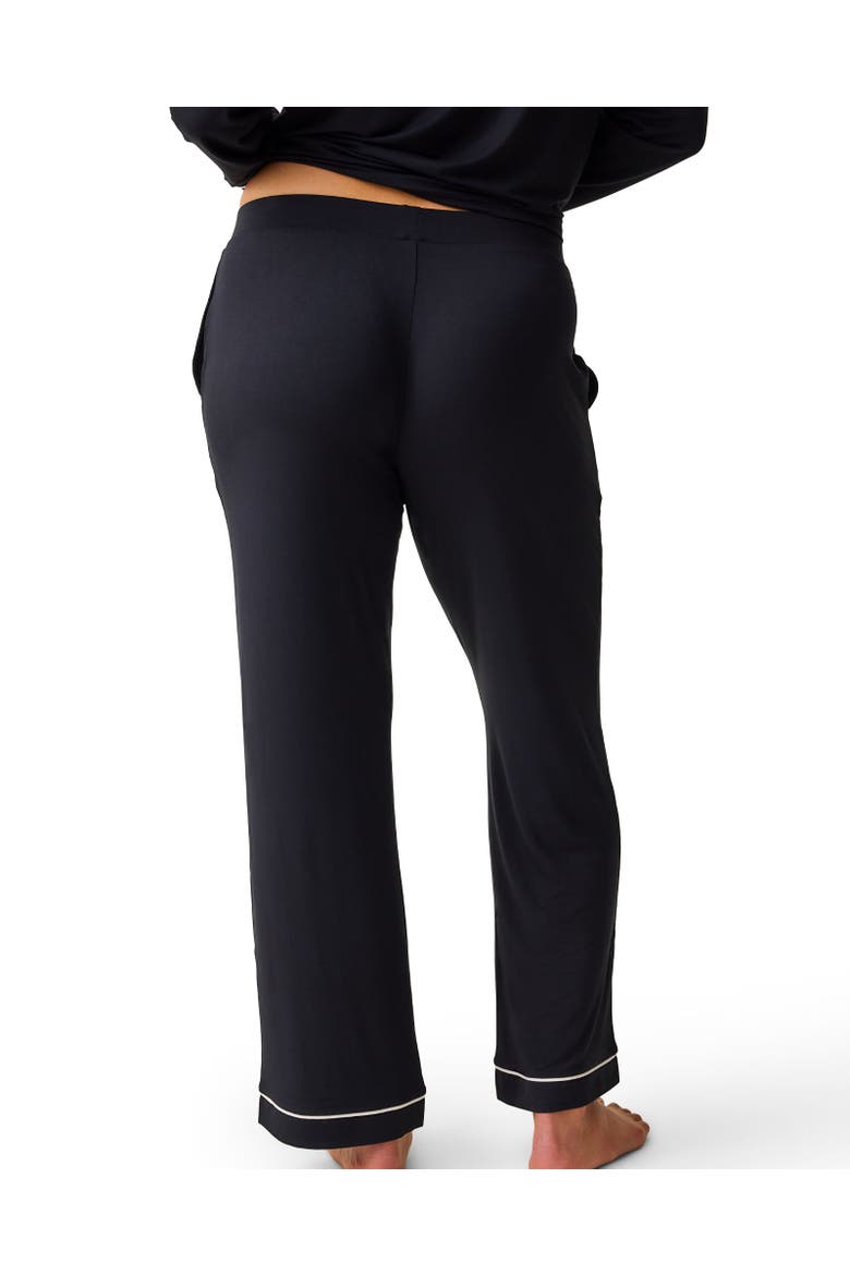 Clea Long Sleeve Pajama Set, Alternate, color, Black