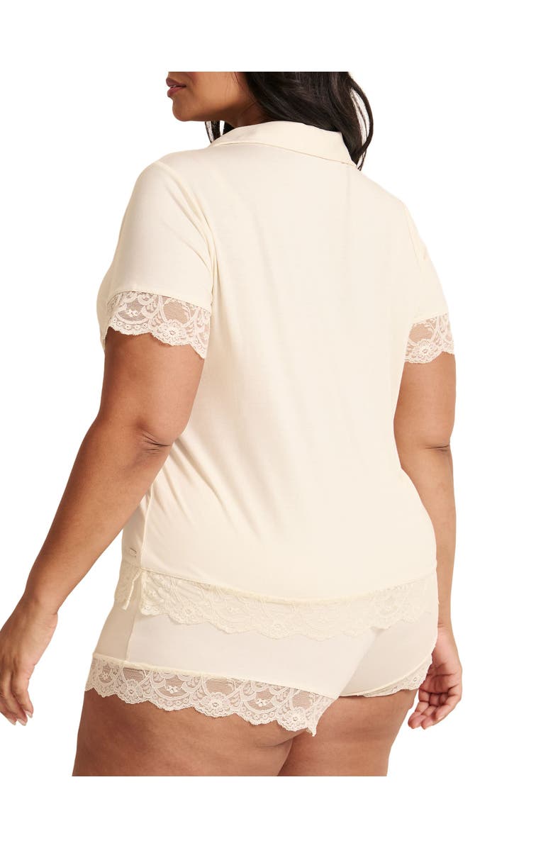 Adore Me Isa Short Pajama Set, Alternate, color, Light White