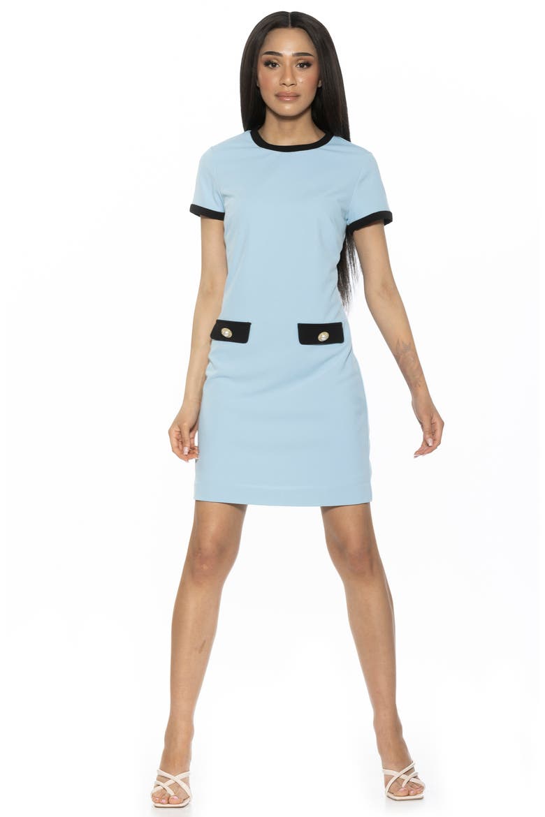 Carys Shift Dress, Alternate, color, HALOGEN BLUE