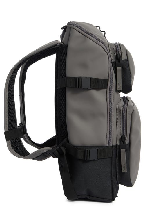 Rains Waterproof Trail Cargo Backpack In Gray