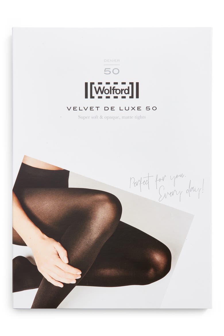 Velvet de Luxe Tights, Alternate, color, ADMIRAL