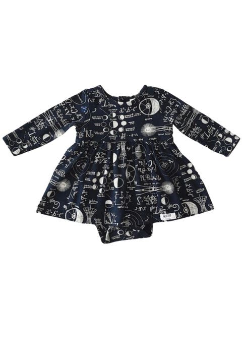 Printed Long Sleeve Bubble Romper (Baby)
