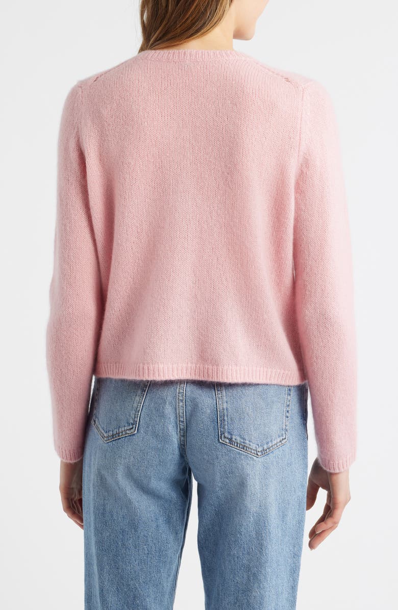 MARGARET O'LEARY Coco Cashmere & Silk Pocket Cardigan, Alternate, color, Tea Rose