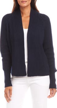 Karen Kane Rib Crop Cardigan