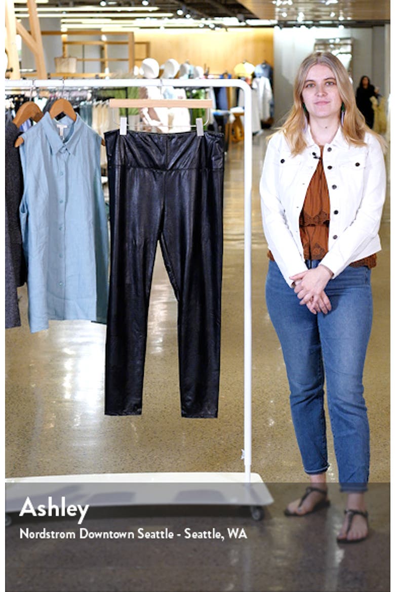 'Lyssentials Textured Faux Leather Leggings video