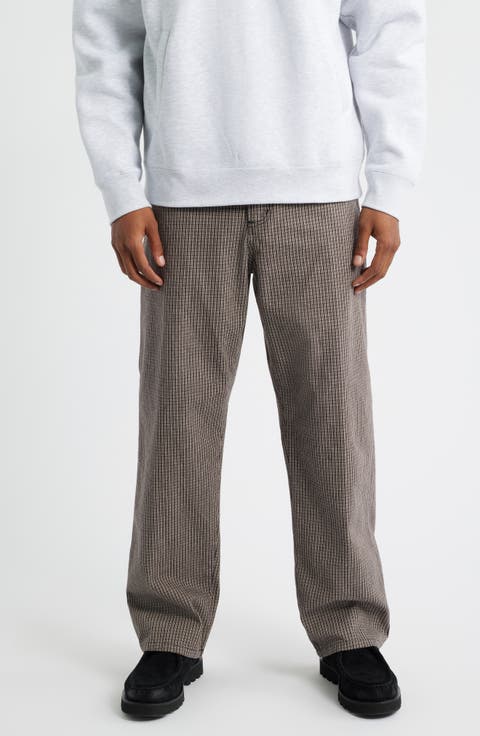 Classic Baggy Plaid Jeans