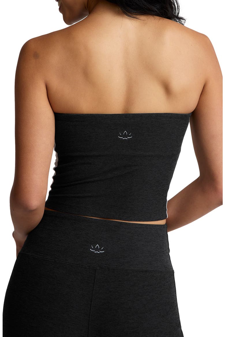 Space Dye Strapless Stripe Crop Top, Alternate, color, DARKEST NIGHT/ CLOUD WHITE