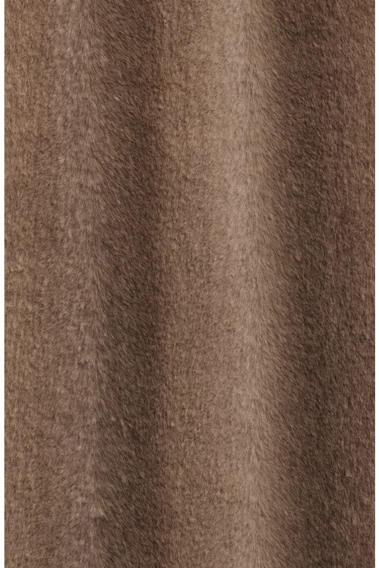 Faux Fur Long Jacket, Alternate, color, GREY