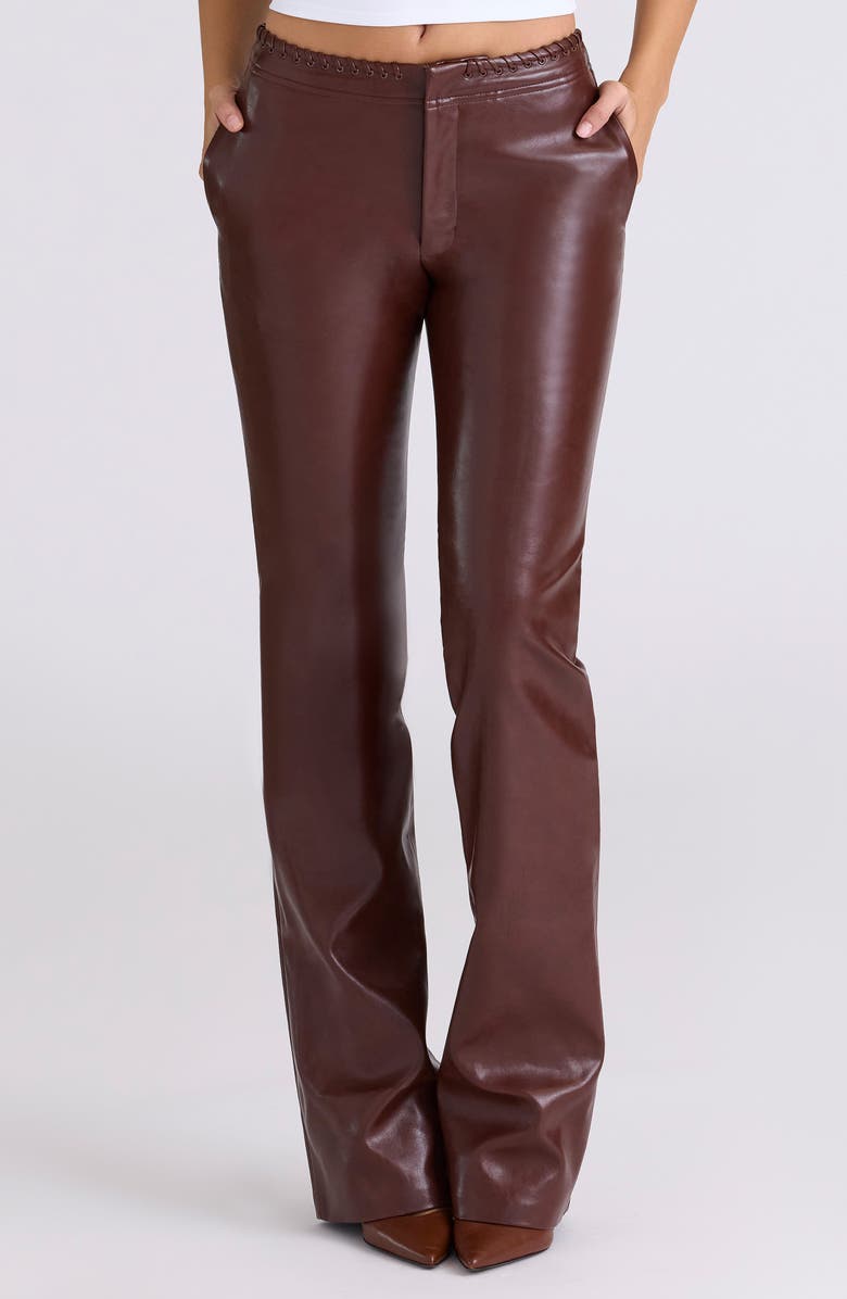 HOUSE OF CB Adara Faux Leather Pants, Main, color, 
