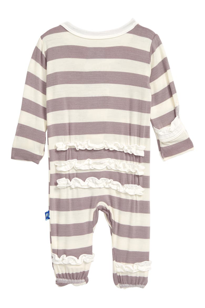 Ruffle Footie, Alternate, color, FEATHER CONTRAST STRIPE