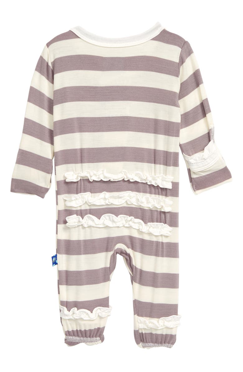 KicKee Pants Ruffle Footie, Alternate, color, 