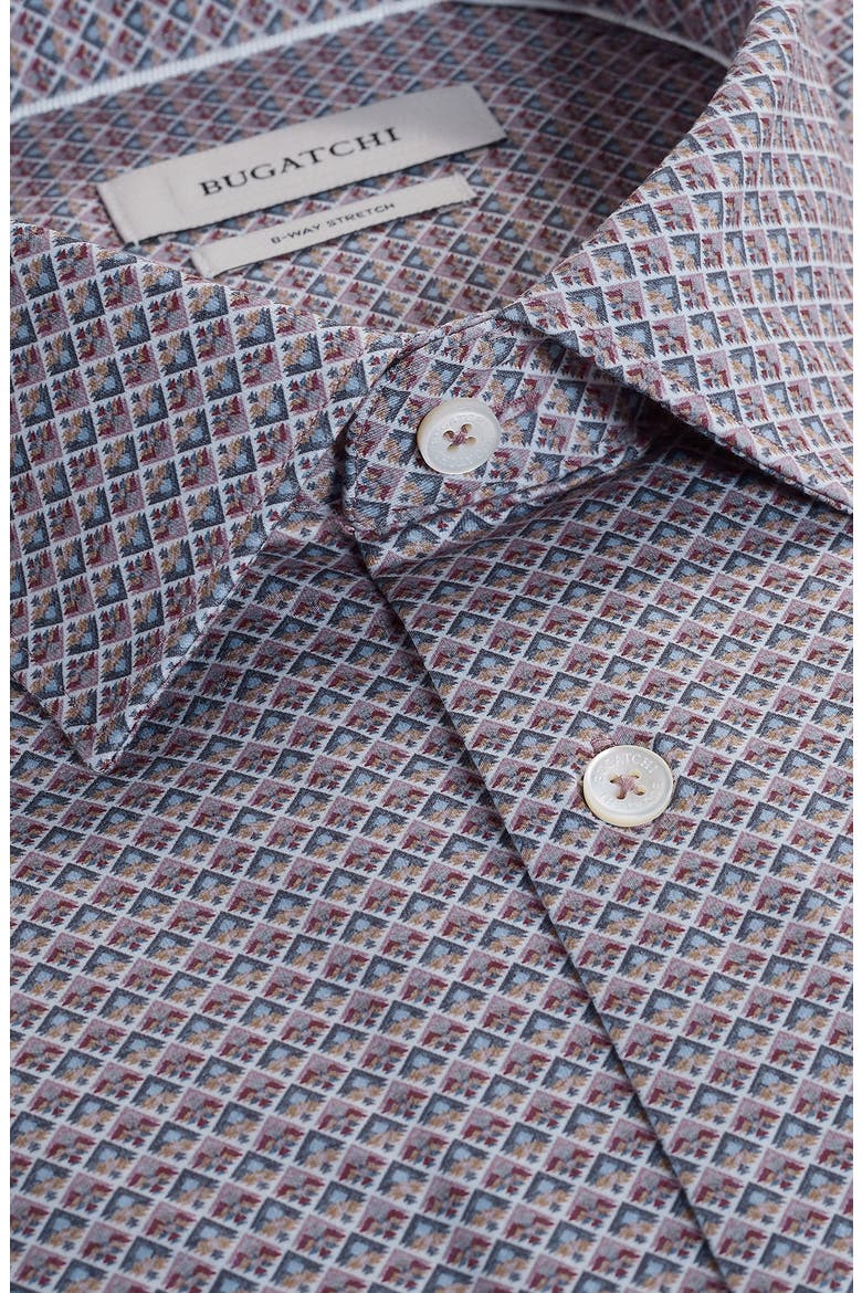 James OoohCotton® Diamond Geo Button-Up Shirt, Alternate, color, WOOD ROSE