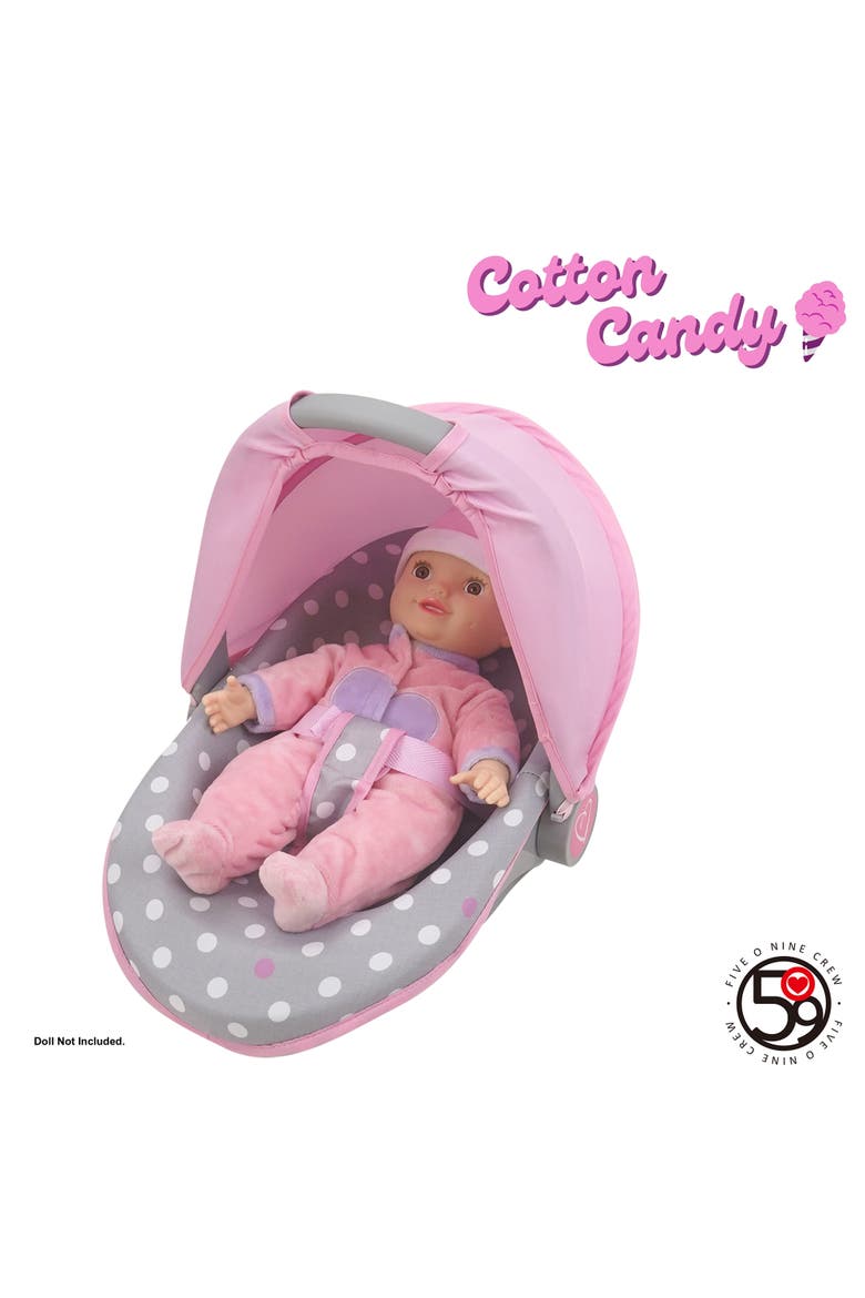 Cotton Candy Pink 3In1 Doll Car Seat, Alternate, color, Pink