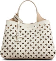 Tod's Apa Perforated Leather Top Handle Bag