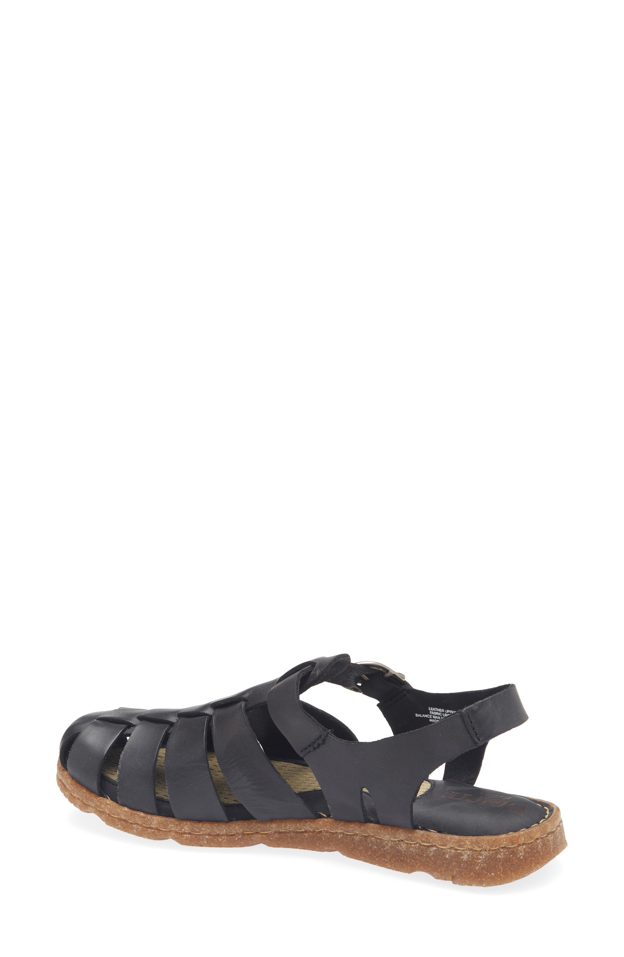 Børn Tilia Fisherman Sandal, Alternate, color, Black Leather