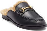 Steve Madden Milah Horsebit Faux Fur Lined Mule