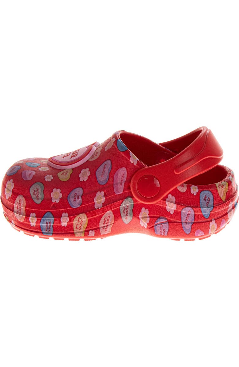 SweetHearts Conv. Hearts Clogs Girls 5-10, Alternate, color, Red