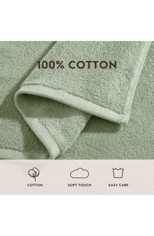 Laura Ashley Marilyn Cotton Terry 6pc Towel Set In Sage Green