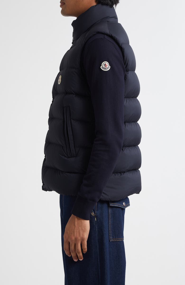 Moncler Tibb Down Puffer Vest, Alternate, color, Obsidian Blue