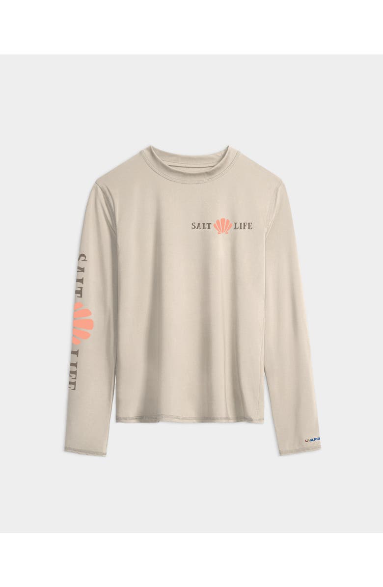Salt Life Turtle Performance Long Sleeve Tee, Main, color, Chalk