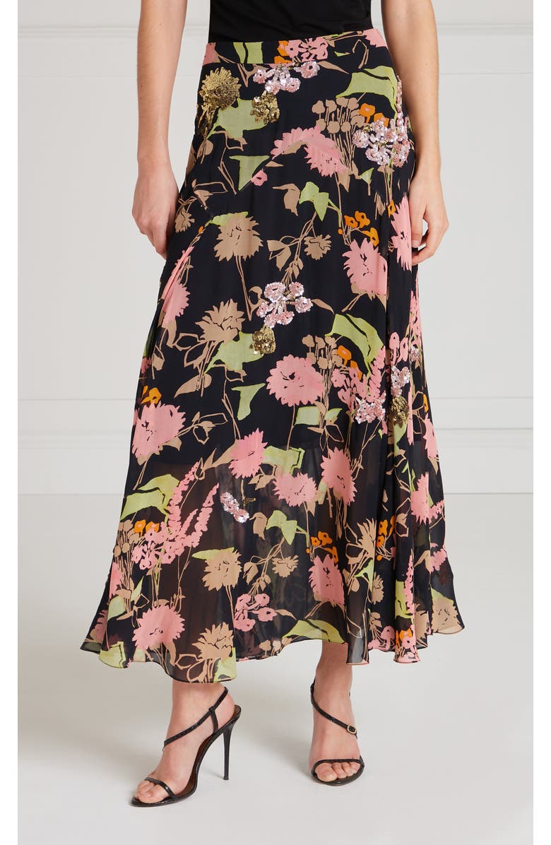 Temperley London Maisie Skirt, Main, color, Black Mix