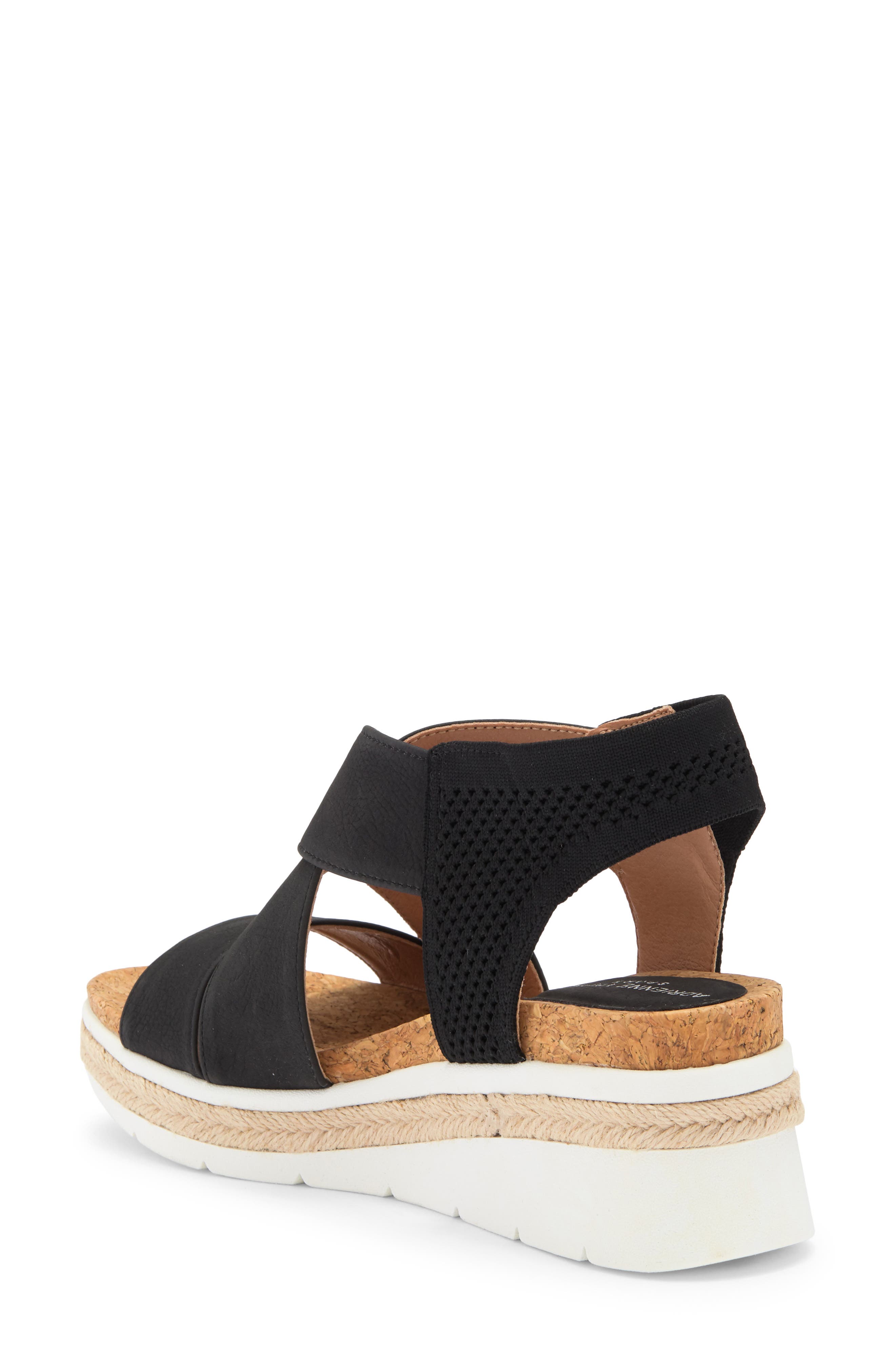Adrienne Vittadini Carri Platform Wedge Sandal, Alternate, color, 