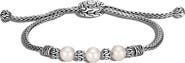 John Hardy Classic Chain Pearl Pull Through Bracelet