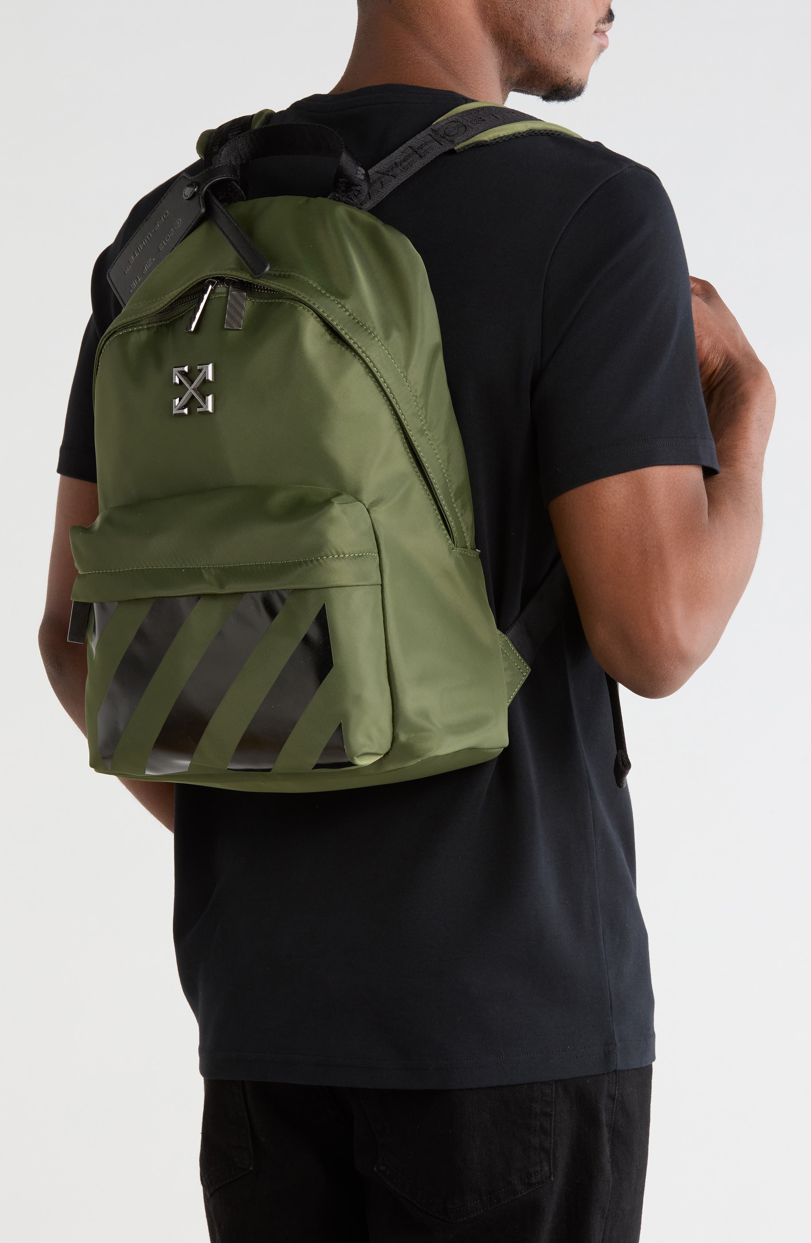 Classic Dome Nylon Backpack, Alternate, color, ARMY