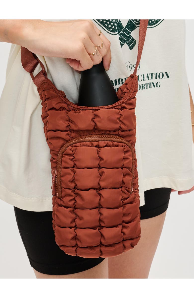 Sol and Selene Let It Flow - Quilted Puffer Bag, Alternate, color, Rust