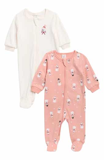 Snowman 2-Pack Footed Pajamas