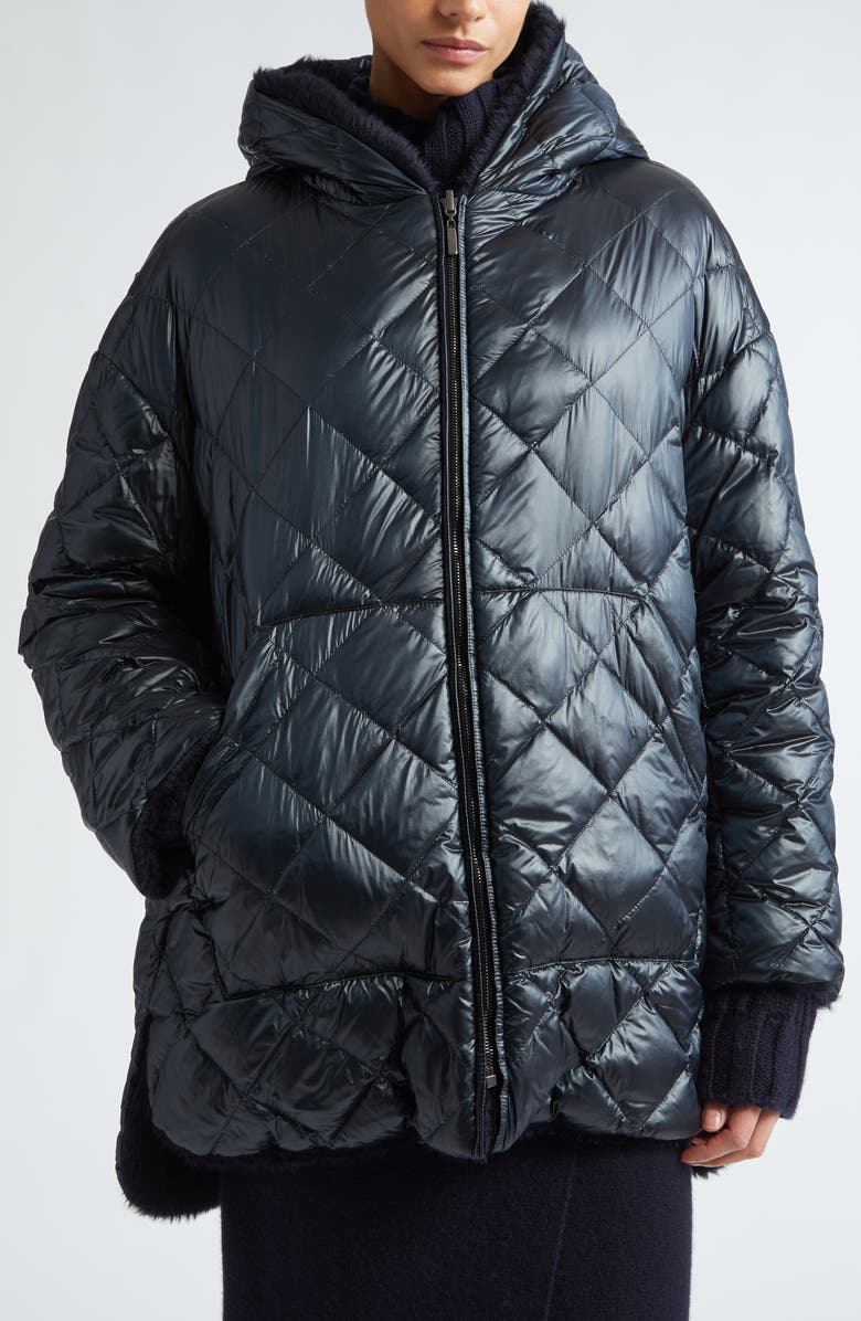 Max Mara Spacefe Reversible Down Coat, Alternate, color,