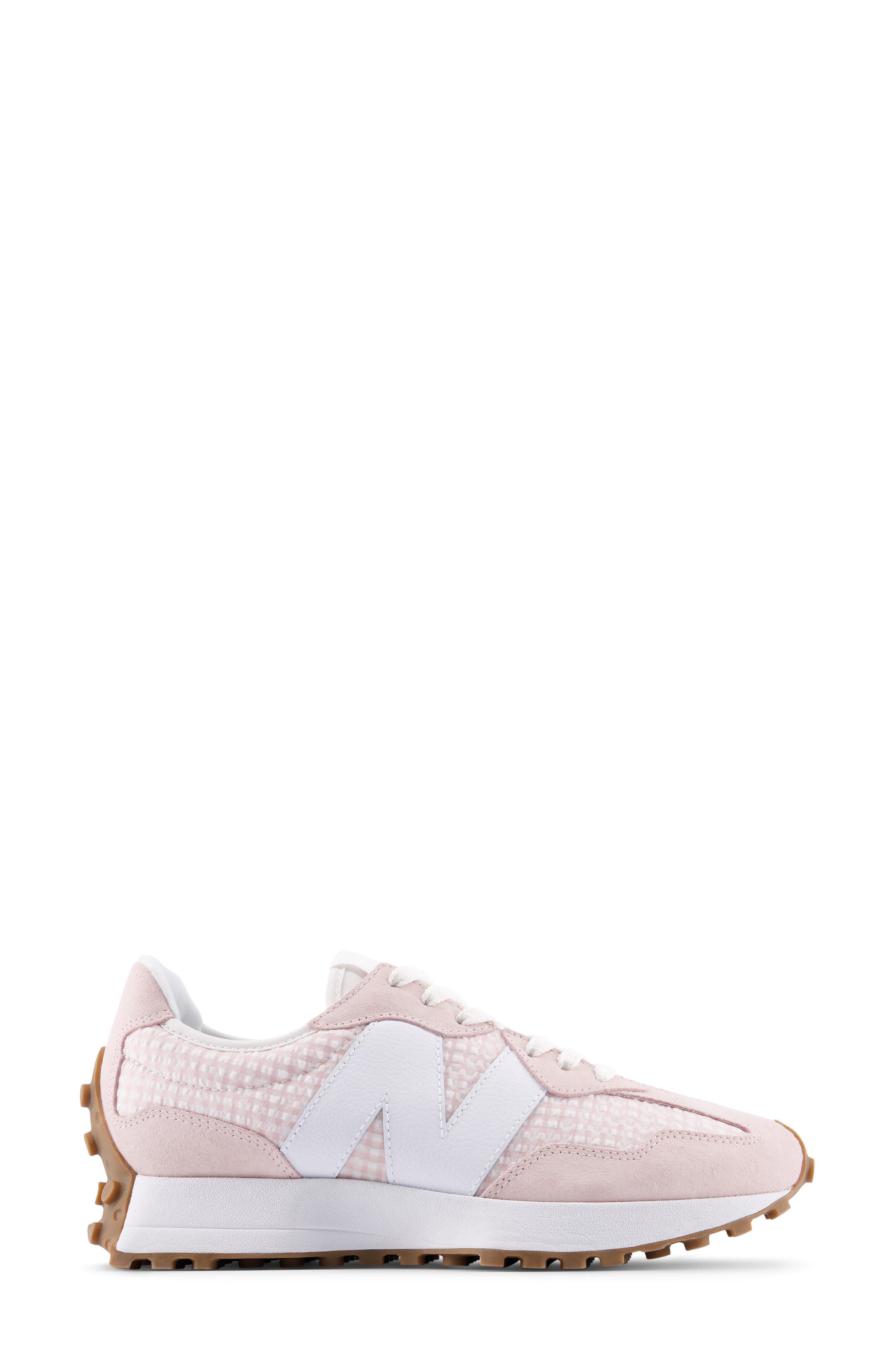 New Balance 327 Sneaker, Alternate, color, Stone Pink/Nb 103 White