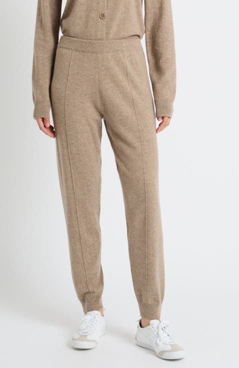 Wool Cashmere Cuffed Joggers