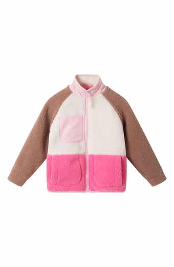 Kids' Colorblock Faux Shearling Zip Jacket