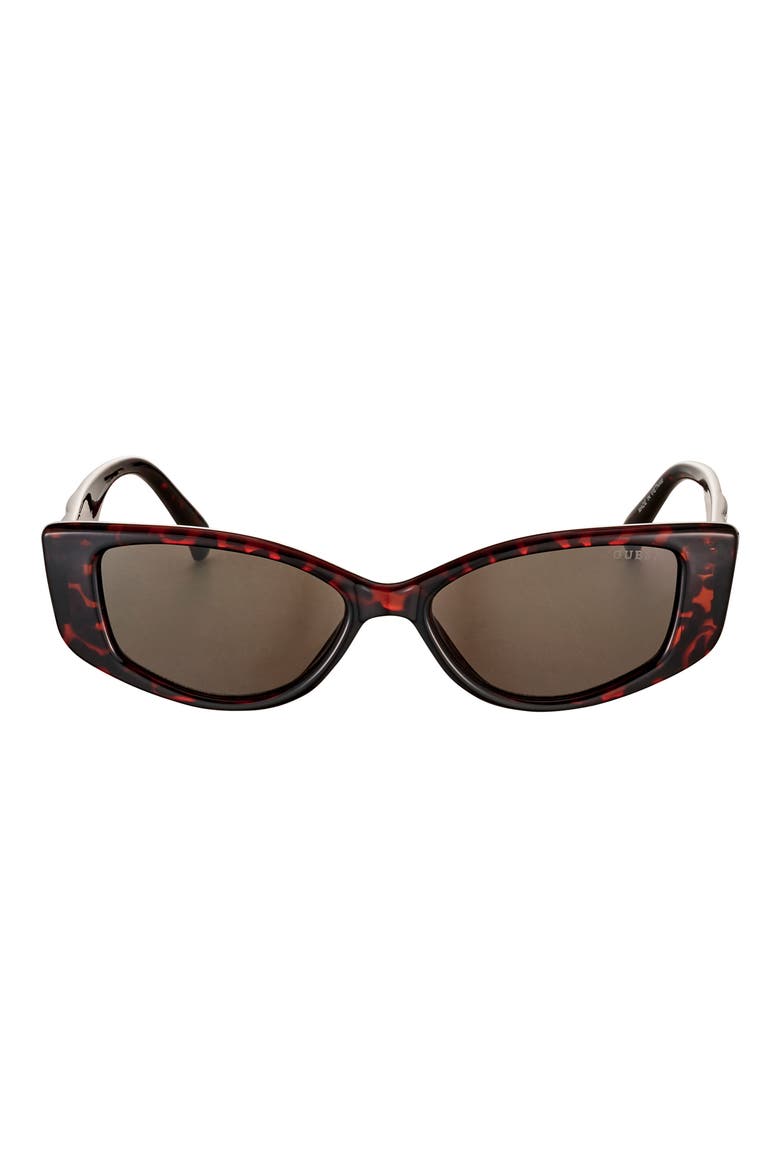 54mm Cat Eye Sunglasses, Main, color, DARK HAVANA / GREEN